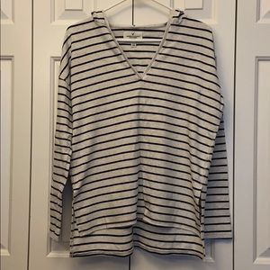 American Eagle Hooded Striped Sweatshirt